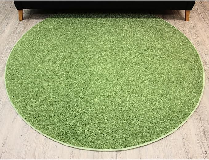 KOECKRITZ Soft and Colorful Kids Classroom Area Rugs (Passes Flammability Pill Test) Many Sizes and Bright Colors to Select from (10' Round, Lime)